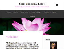 Tablet Screenshot of caroltimmons.com